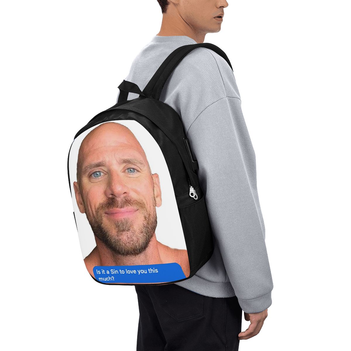 Travel Bags - Johnny Sins Flirty Text Bubble Sac