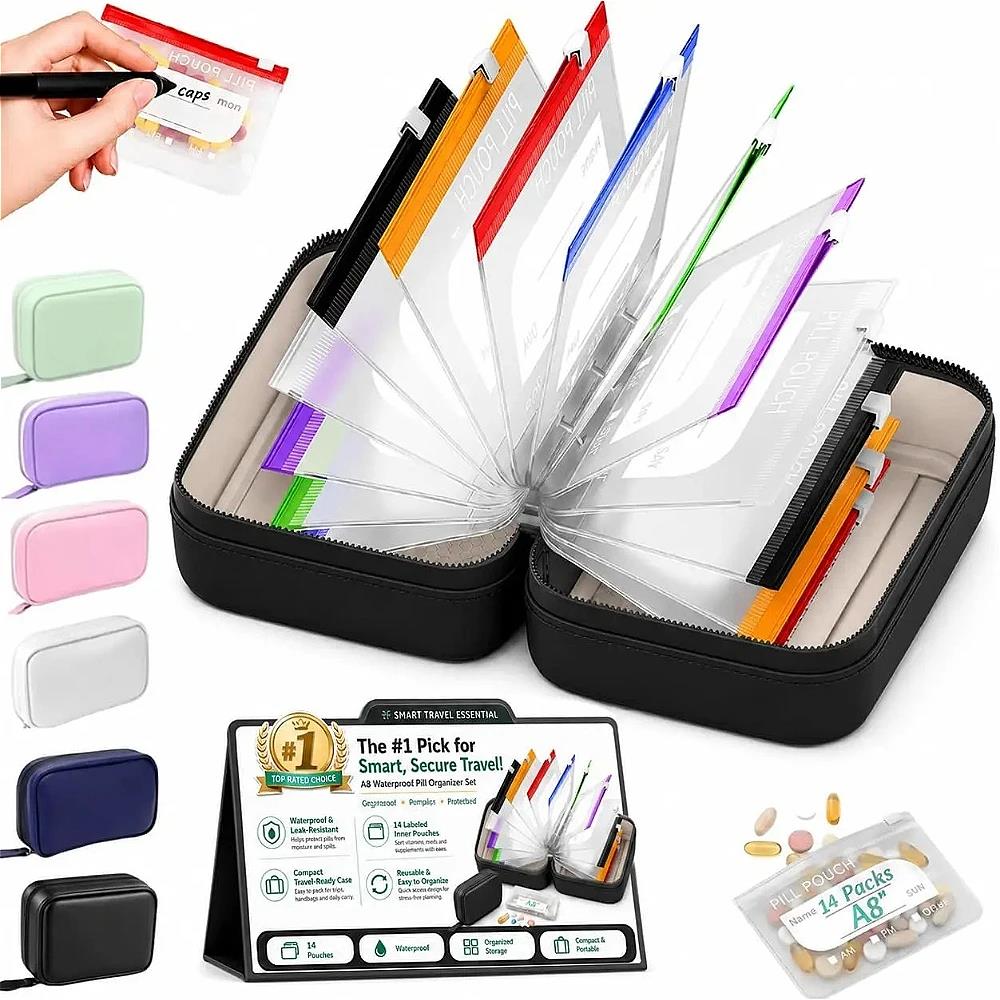 Handbags - 7/14 Pochette Organisateur de Pilules Hebdomadaire