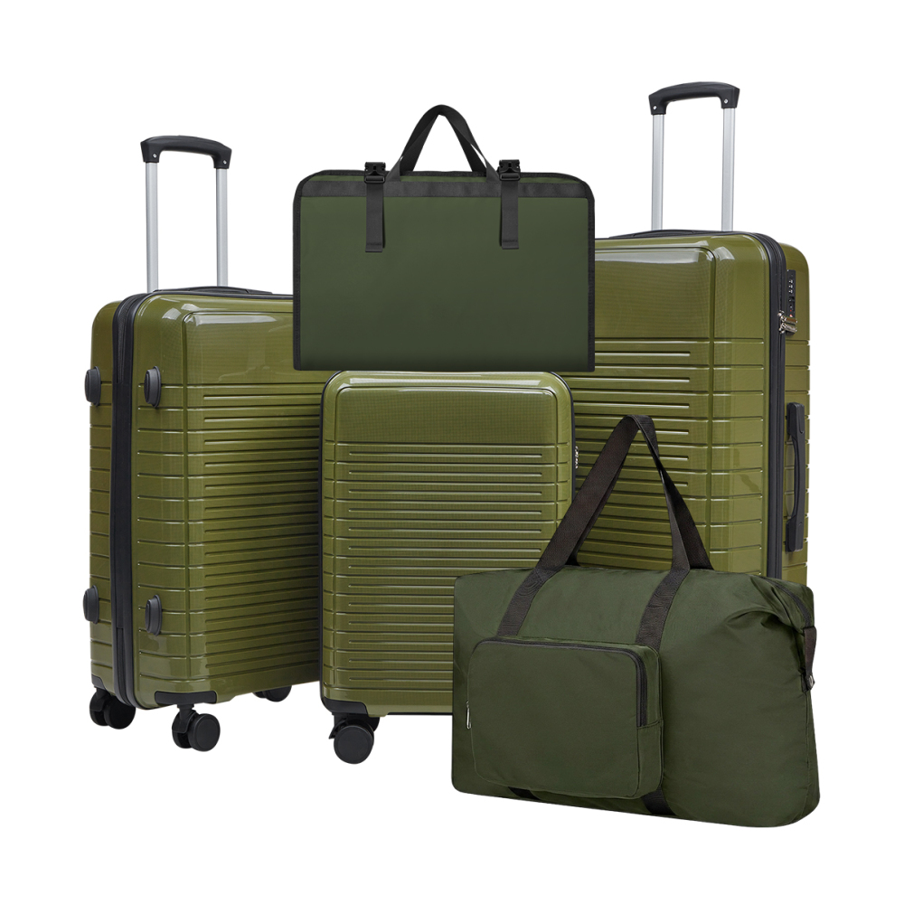 Foldable Rolling Luggage Bag - Ensemble de 5 valises rigides en