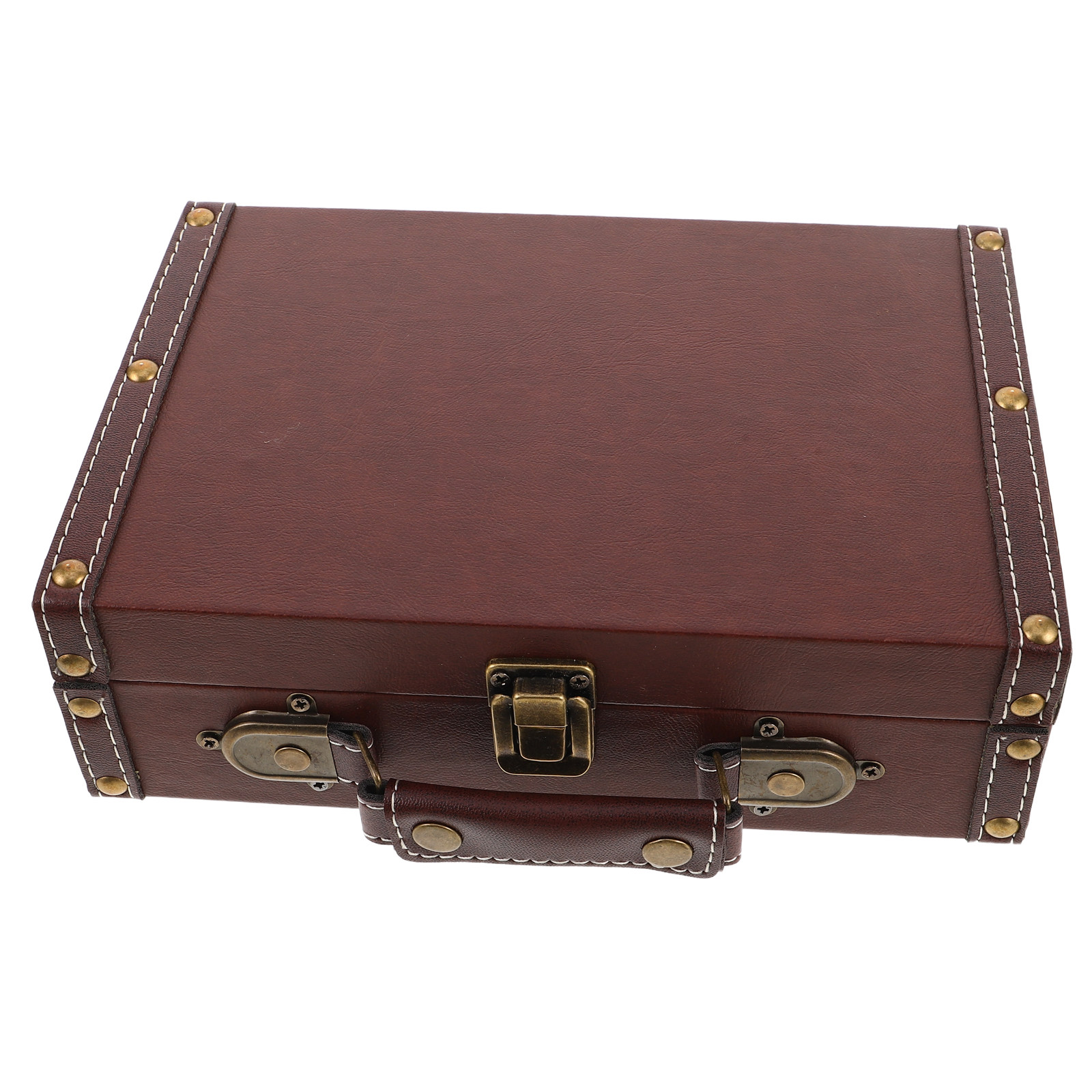 Boîte de rangement en bois vin - Retro Vintage Trunk Suitcase avis et prix